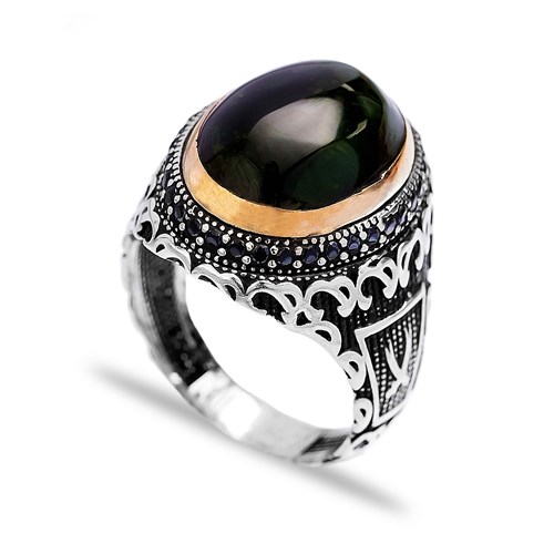 Onyx Authentic Men Ring Wholesale Handmade 925 Sterling Silver